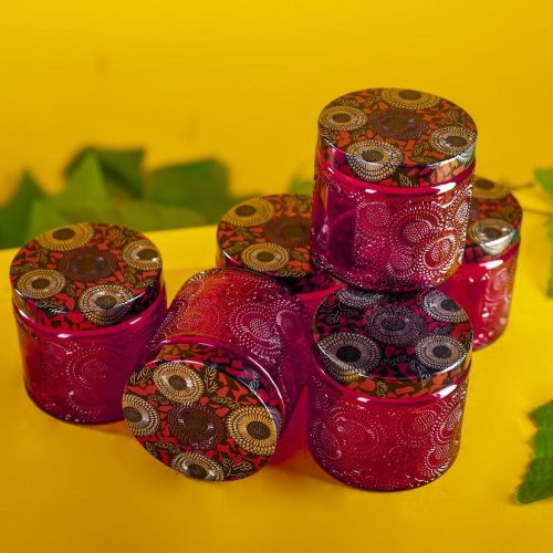 Red Colored Jars