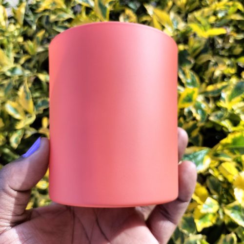Orange Matte Jar